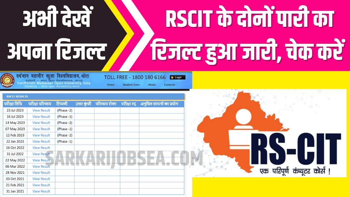 How to Check RSCIT Result 2023